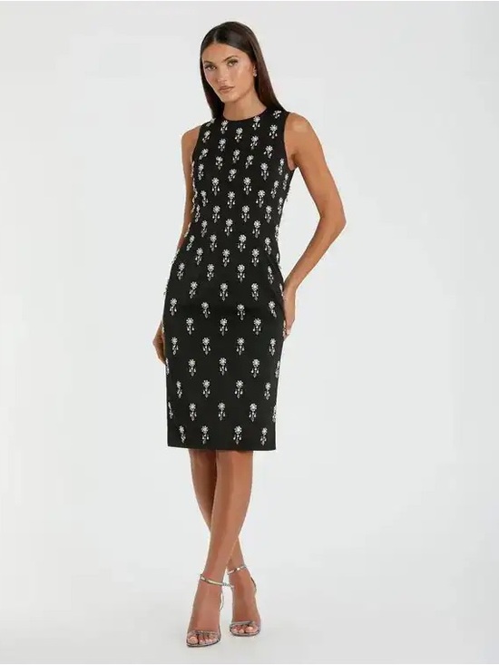 Mac Duggal Dresses & Skirts - Mac Duggal 48801 Embellished Sleeveless Fitted Cocktail Dress, Midi, Size 0 NWT